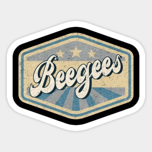 vintage bee gees Sticker